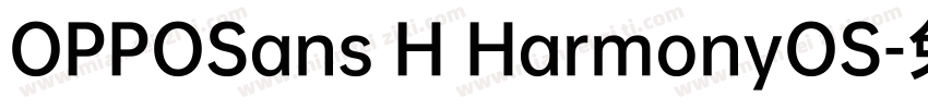 OPPOSans H HarmonyOS字体转换